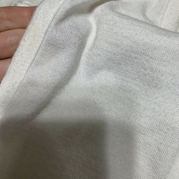 rag bone womens solid Crew Neck white sweater tank top open back small - Picture 6 of 6